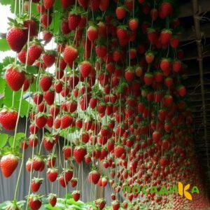 Клубника ампельная Анастасия купить по цене от 370р. в интернет-магазине «Посадика» с доставкой почтой в в Колае и по всей России – [изображение №1].
