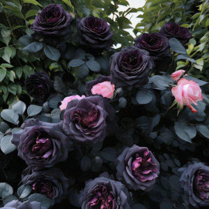 Роза Черная купить по цене от 450р. в интернет-магазине «Посадика» с доставкой почтой в в Колае и по всей России – [изображение №1].